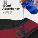 Women's Incontinence Underwear, 100ml Leak-Proof Period High Waisted Brief Heavy Flow Bladder Leak Washable Cotton 5 Pack (Multicolor01, XXX-Large) (3XL)