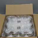 Plastic Cupcake Containers 12 Count (12 Sets), Stackable Cupcake Boxes Holders with Tall Dome Lid, Disposable Cupcake Carrier Trays Include 150 Cupcake Liners