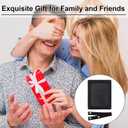 2 x Koongloong 2PCS Car Picture Frame PU Leather Sun Visor Photo Holder with Elastic Band Fit 4x5.5 Inch Pictures Vertical and Horizontal Universal Black