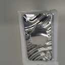 Mirror Case for iPhone Xs Max, Built-in Make up Mirror, Water Ripple Pattern, Fashion Luxury Plating, for Women and Girls, Soft Flexible Wave Frame Shap, Silver