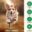 Pork Chomps Roasted Pork Skin Dog Chew, 6-inch Bagel, 1 Count (EXP 01/23/28)