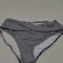 Lands End Women's Full Coverage High Waist Bikini Bottom Black WHT (XX-Small)