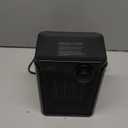 Lerat Electric Space Heater, Small Heater for Indoor Use, 1200W PTC Fast Heating Portable Heater, Overheat & Tip-Over Protection, Heating & Fan Modes for Bedroom, Office, Camping, Black