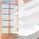 Frosted Glass Window Privacy Film Decorative, Bathroom Window Privacy Film for Glass Windows Cover, Static Cling, Removable, Reusable, Anti-UV, Anti-Glare, Heat Blocking, 17.5 by 78.74 inch (White)