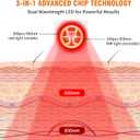 Red Light Therapy for Hands, Light Therapy Glove for Arm Finger Wrist, Infrared Light Therapy & Red Light Therapy for Body, Dual Wavelength Belt 150 LEDs