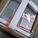 DreamLine Infinity-Z 44-48 in. W x 72 in. H Semi-Frameless Sliding Shower Door, Frosted Glass in Brushed Nickel