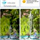 Biling Solar Water Fountain for Bird Bath, 3.5W Solar Water Pump Outdoor with 10ft Cable, 4ft Tubing, Solar Pond Pump for BirdBath, Garden Small Ponds (Need Direct Sunlight)