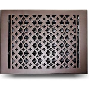 Prima Decorative - Cast Aluminum Floor Register 9 x 12 VR-100 (Brown)