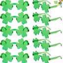 JOYIN 12 Pairs St. Patricks Day Shamrock Sunglasses, Shamrock Glasses Clover Eyewear, St Patrick Accessory Party Favor Supply