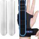 Finger Splint Brace,Supports Pinky,Middle,Ring,Metacarpals & Knuckles,Adjustable Left Right Hand Braces,Straightener for Trigger Fingers Splints,Broken,Arthritis,Fracture,Sprain,Injury,Tendonitis, Size L/XL