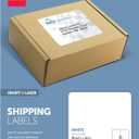 Office Depot White Inkjet/Laser Shipping Labels, 3 1/3in. x 4in., Box of 600, 505-O004-0010