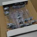 HOUSE DAY Clear Pants Hangers with Clips 12 Pack, Plastic Skirt Hangers for Women, 14 Inch Clip Hanger for Pants, Skirts, Jeans, Shorts, Legging, with 360-degree Swivel Hook, 2 Adjustable Clips