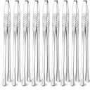 Stainless Steel Korean BBQ Tongs, 11" Hot Pot Tongs Bulk for Cooking Portable Kitchenware Home Outdoor Steak Salad Food