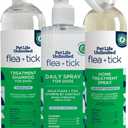 Pet Life Unlimited Natural Flea and Tick 3-Step Kit - Spray for Dogs, Spray for Home, and Shampoo for Dogs - Plant-Based - Made in USA