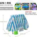 Water Table Cover with Storage Bag, Kids Water Table Cover for Water Table, Water Table Accessories for Toddlers 1-3, Waterproof Protective Covers for Toddler Outdoor (Sky Blue)