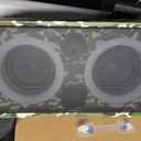 Foxdawn Portable Bluetooth Speaker: 240W Peak Powerful Loud Sound Deep Bass Wireless Boombox Large Subwoofer 15 Hours Battery Life Fast Charging with Led Light Show for Party Outdoor Camping Backyard, Camouflage
