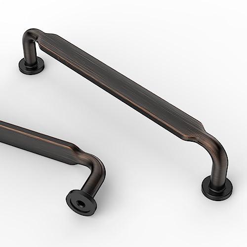 Asidrama 10 Pack 5 Inch(128mm) Oil Rubbed Bronze Kitchen Cabinet Handles, Cabinet Pulls Kitchen Cabinet Hardware for Cupboard Drawer Pulls