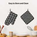 Dog and Cat Paw Print Oven Mitts and Pot Holders Heat Resistant Oven Mitts Safe for Baking Cooking BBQ