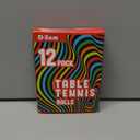 D-Xam Multi Color Ping Pong Balls 40mm Tennis Ball - Bulk PingPong Plastic Balls for Party, Pet Toys, Games, Art and Craft, Activities 12 Pcs