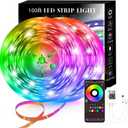 100FT Smart LED Strip Lights , RGB Strip Lights Sync to Music with 40 Key Remote Controller LED Lights for Bedroom, Christmas Lights decration (Multi-Colored, 100FT)