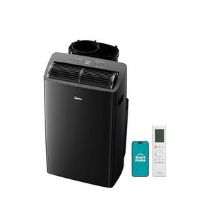 Midea Duo 14,000 BTU (12,000 BTU SACC) High Efficiency Inverter Ultra Quiet Portable Air Conditioner, with Heat up to 550 Sq. Ft., Works with Alexa/Google Assistant, with Remote Control & Window Kit