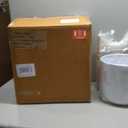 CosmoLiving by Cosmopolitan Metal Indoor Outdoor Planter Dome Large Planter Pot with Removable Stand, Set of 2 Planters 20", 22"H, White