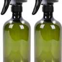 Cleaning Spray Bottles for Plants Misters Inside, 2 Pack 16.9 oz Squirt, Water Spray Bottle Mist Sprayer, No Leak Hair Mister Empty Adjustable Nozzle (Green)
