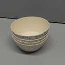 Nook Theory 4 Pack Bamboo Bowls - 22 Oz Reusable Toddler and Kids Bowl, Dishwasher Safe - Not Microwavable Bamboo Dishes (Terrablue)