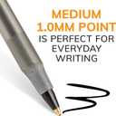 5 x BIC Round Stic Xtra Life Black Ballpoint Pens, Medium Point (1.0mm), 10-Count Pack of Bulk Pens, Flexible Round Barrel for Writing Comfort, No. 1 Selling Ballpoint Pens