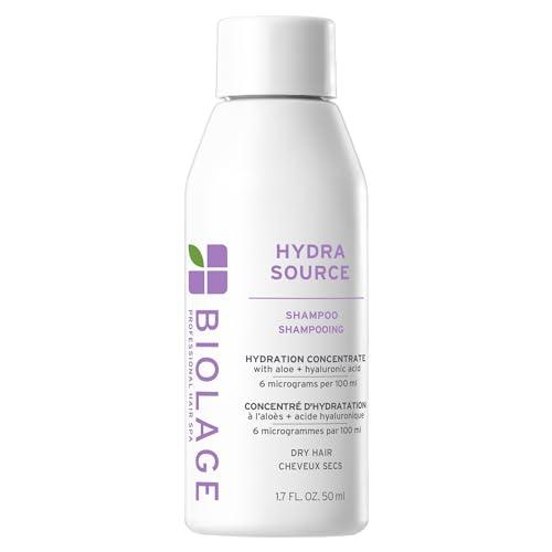 Biolage Hydra Source Shampoo - Softens, Moisturizes & Adds Shine, For Dry Hair, Infused with Micro-Filtered Aloe Vera & Fermented Hyaluronic Acid, Vegan & Paraben-Free, 1.7 Fl Oz and 2 Pack Conditioner