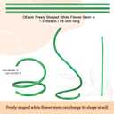 Gilprop 116 Pcs Crepe Paper Flower Stem DIY Kits Set, Include 9.8 x 98 in Crepe Paper Sheet 14.76 Ft Floral Iron Wire for Flower Making Birthday Parties Weddings Festival Decor(White and Yellow)