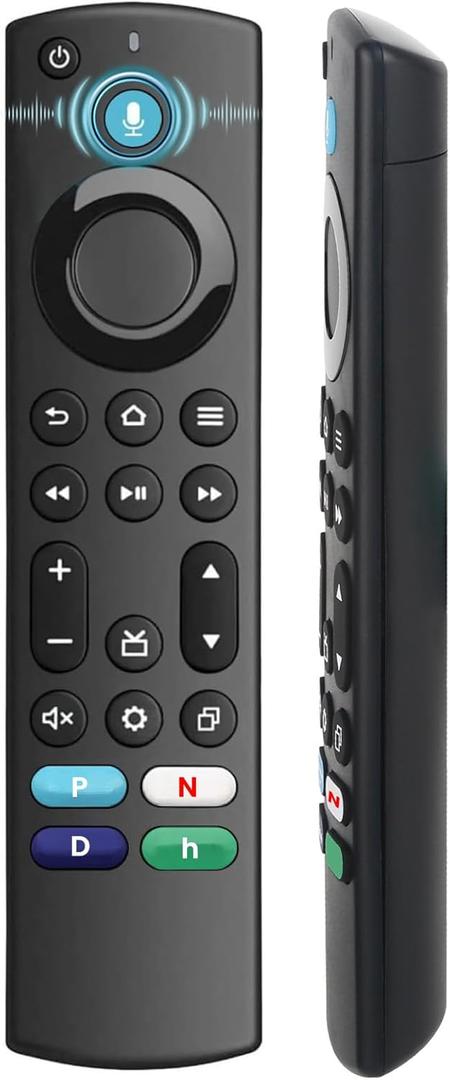 Voice Remote Control Replacement for Fire Smart Tv(Toshiba, Insignia, AMZ Onmi, Pioneer), Compatible for Tv Stick(4K, 2nd Gen, 3rd Gen, Life), for AMZ Smart Tv Cube