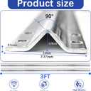6FT V Track(3FT2),Galvanized Inverted Track for Sliding Rolling Chain Rack Driveway Gate,Railing Track Door, Sliding Car Entry Door, Rolling Driveway Gate