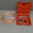 25 ft 3/16 Copper Coated Brake Line Kit (Includes 16 Fittings and 4 Unions Brake Line Fittings) + Double & Single Flaring Tool Kit