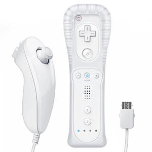 LaiChauKit Wii Remote with Nunchuck, Compatible with Nintendo Wii/Wii U, Wii Controller with Nunchuck, with Silicone Case and Wrist Strap