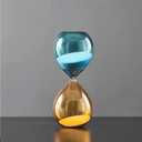 Hourglass Sandglass Timer Hourglass for Ornament Decoration Festival Christmas Frame Sand Timer Clock Hourglass Timer for Kids Classroom Kitchen Games Home Office Decoration,Creative Gifts (Color : B