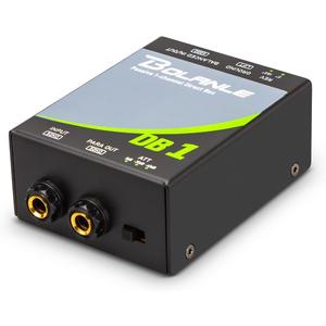 Bolanle Passive 1-Channel Direct Box DI for Guitar, Bass & Synths Hum Eliminator, Ground Loop Noise Reducer, Reamp Function XLR Balanced Output for Studio & Live Performance