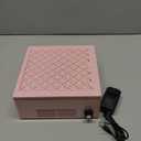 Nail Dust Collector Dust Collector Machine Reusable Filter & Powerful 120W (Pink, Adjustable Speed Version)