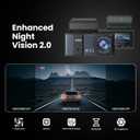4K Dash Cam Front and Rear | 3840P UHD Dual Dash Camera for Cars with WiFi & 64GB Card | 3.18" IPS Screen, Zinc Alloy Metal Shell, Super Night Vision, G-Sensor, 24H Parking Mode