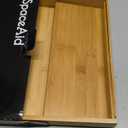 SpaceAid Bamboo Spice Drawer Organizer, (Need 3" Deep Drawer) Expandable 4 Tier Spices Rack for Cabinet, Kitchen Seasoning Storage Insert (Jars Not Included, From 12" to 23" Wide)