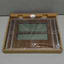 La Crosse Technology BBB86088 Atomic Digital Wall Clock with Indoor & Outdoor Temperature (11.00"L x 1.10"W x 8.54"H (Pack of 1), Golden Brown)