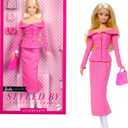 Barbie Signature Styled by Andrew Mukamal Fashion Doll, Collectible with 3 Day-to-Night Looks & Accessories, Includes Stand