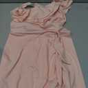Arshiner Girls Dress One Shoulder Formal Ruffle Trim Birthday Party Dresses with Belted Pockets, Size 14