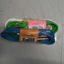 3 x Premier Value Aux Cable 3.5ft White, Green, Blue