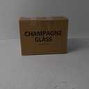 YANGNAY Cylinder Champagne Flutes, Champagne Flute Glass Set of 12, Clear Champagne glasses for Party, Home, Restaurant Use, 6 oz Capacity