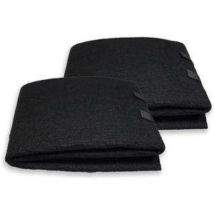 PUREBURG Carbon Filter,Cut-to-Fit Carbon Pad 16 x 48 inches for Charcoal Sheet fits Range Hoods Furnace Filters, Air Purifier,Food cycler filter. Kitchen Compost Bins,Removes Odor VOC, 2-Pack
