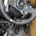 Logitech G920 Driving Force Racing Wheel and Floor Pedals, Real Force Feedback, Stainless Steel Paddle Shifters, Leather Steering Wheel Cover for Xbox Series X|S, Xbox One, PC, Mac - Black