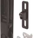 Prime-Line MP1043 Sliding Door Flush Handle Set, Black Diecast (1 Set)