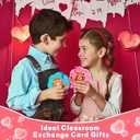 32 Pack Kids Valentines Day Cards with Mini Bubble Wands Valentines Day Gifts for Kids Classroom, Valentines for Kids School Valentines for Class Exchange Cards Prizes Party Favors for Boys Girls