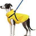Dog Raincoat: Dog Rain Jacket with Reflective Harness & Removable Hood | Waterproof Dogs Rain Coat Poncho for Large Medium Small Dogs Puppies (Yellow - L)
